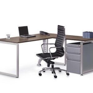 Reversible "L" shape commercial desk